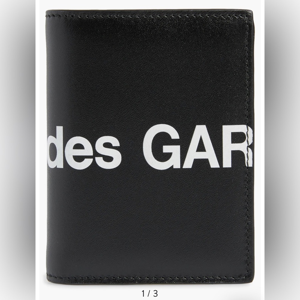 Comme Des Garson Huge Logo Wallet
